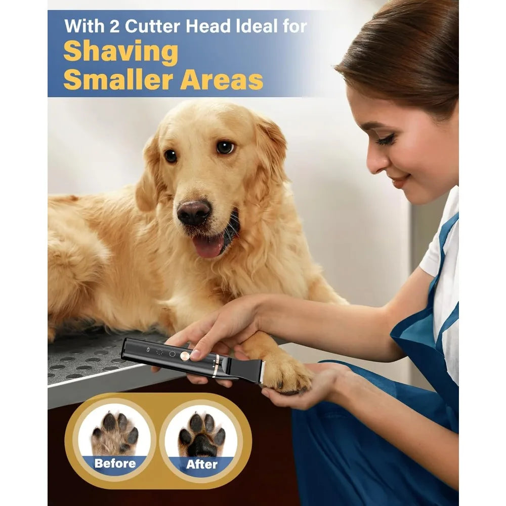 XMSJ Rechargeable Cordless Waterproof Dog Grooming Kit