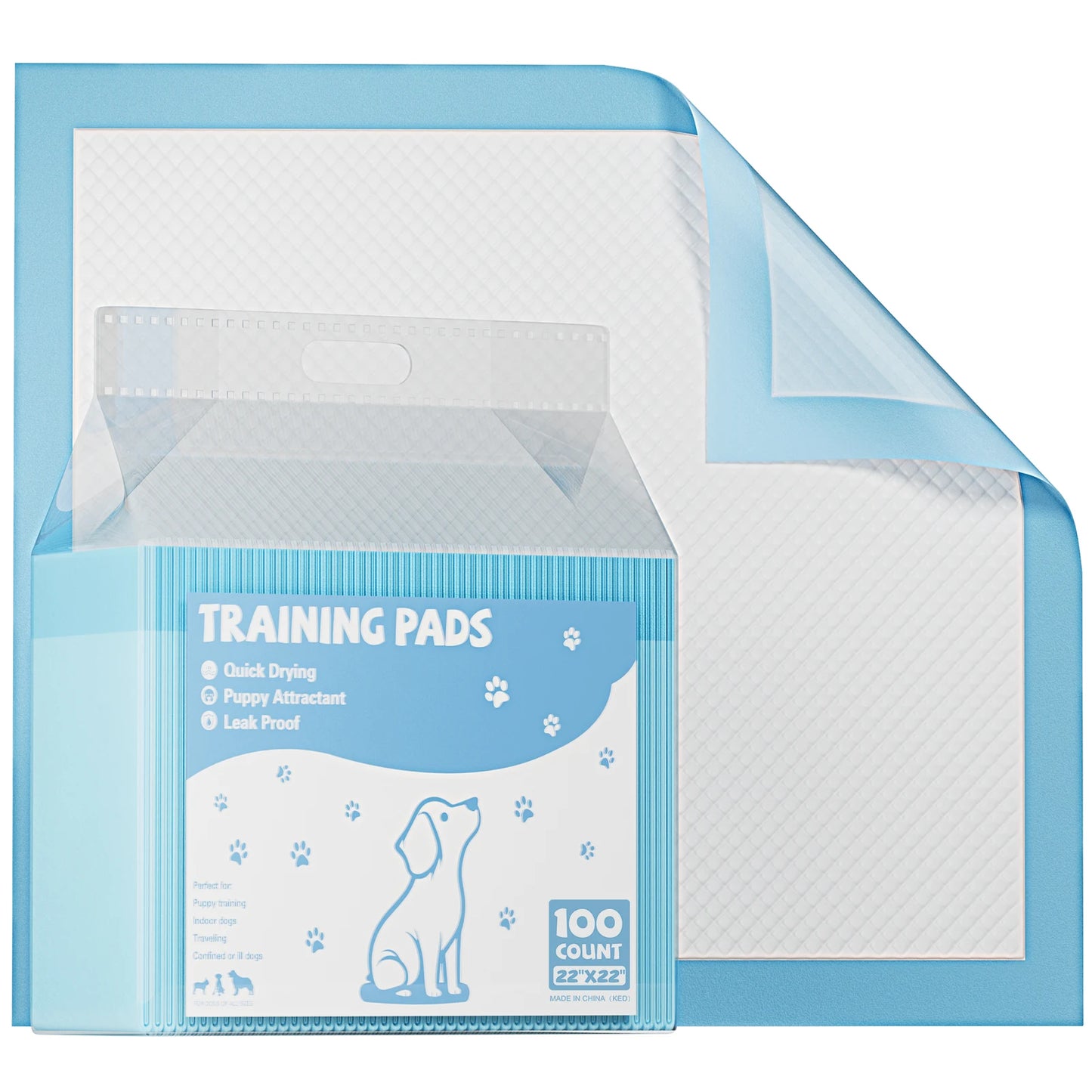 150 Count Disposable Underpads Quick-Dry Pet Training Pads