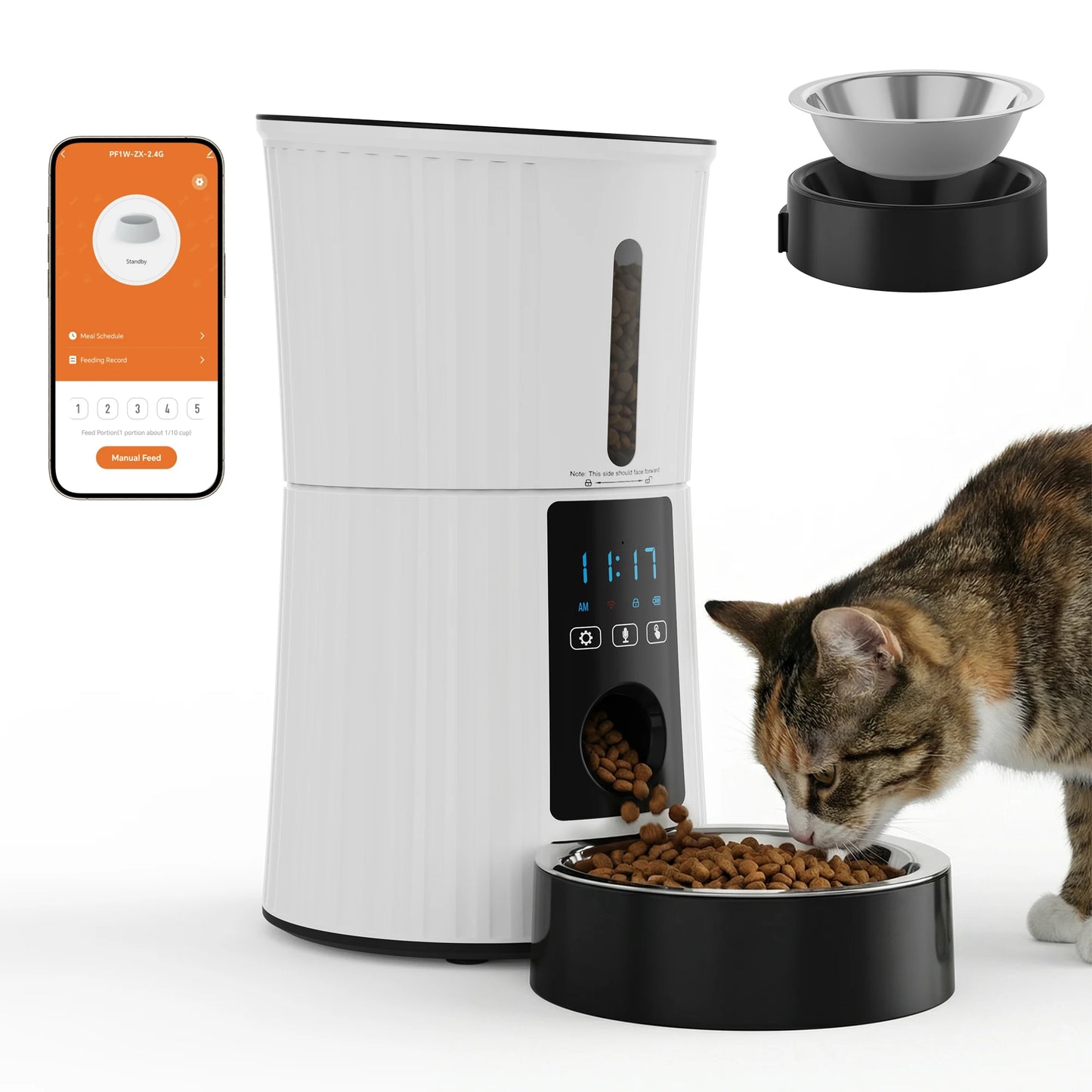 JHK WiFi Automatic Cat Feeder With App Control Smart