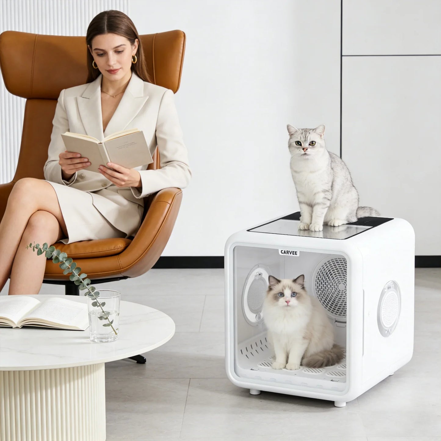 HiMISS Automatic Pet Drying Box 360 Degree Smart Temperature Control
