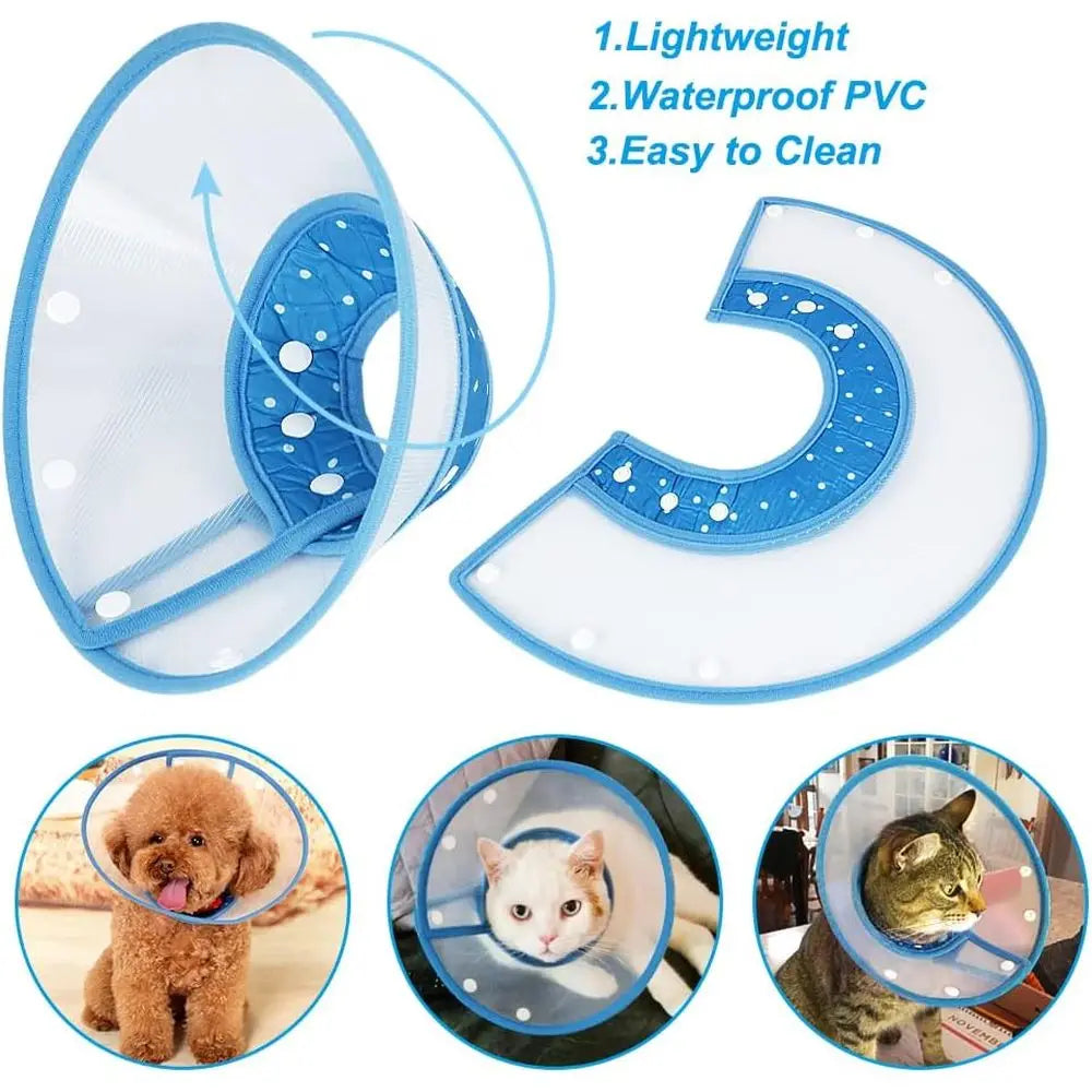 Adjustable Pet Cone Recovery Collar For Small Dogs And Puppies