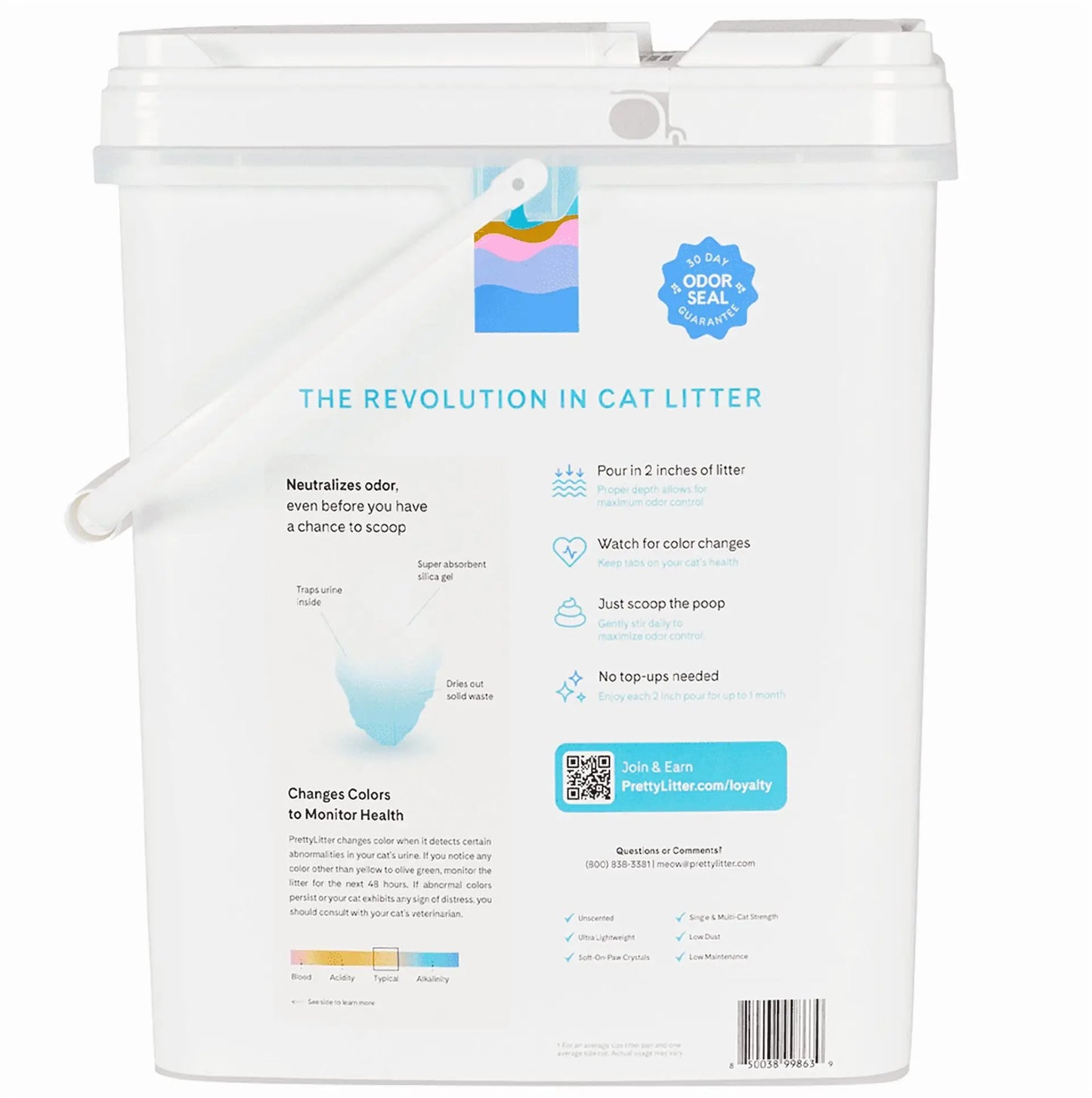 Health Monitoring Cat Litter Unscented Non Clumping