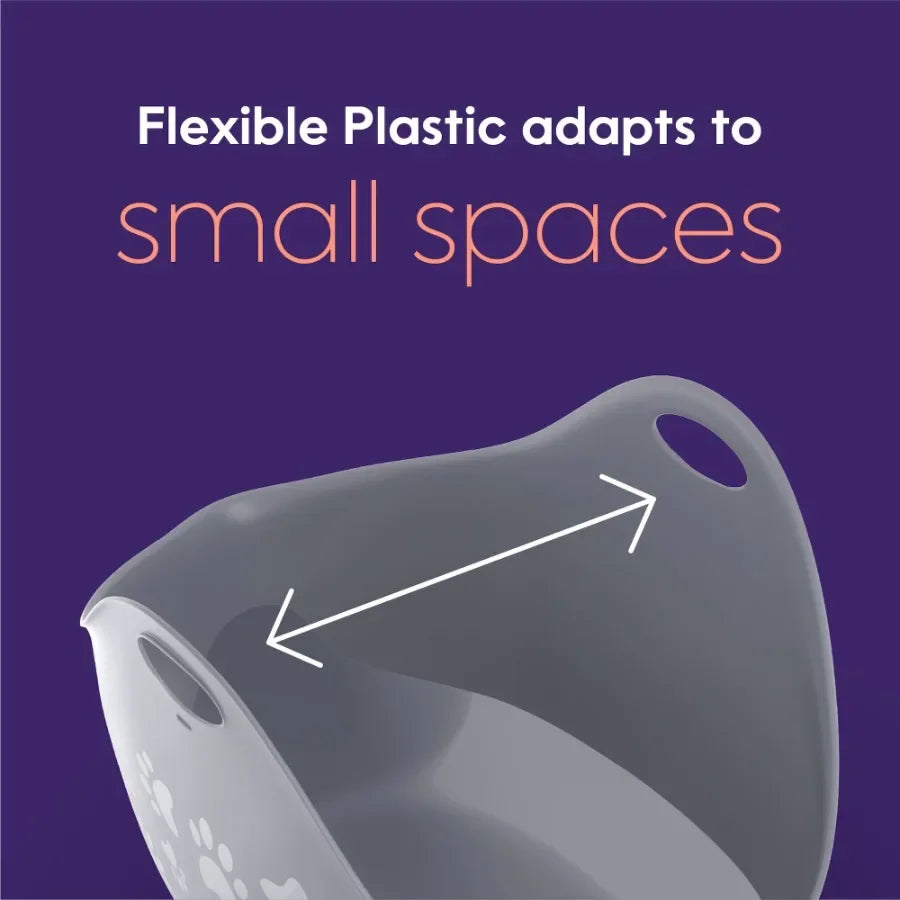 Durable Plastic Cat Litter Box With Easy Grab Handles