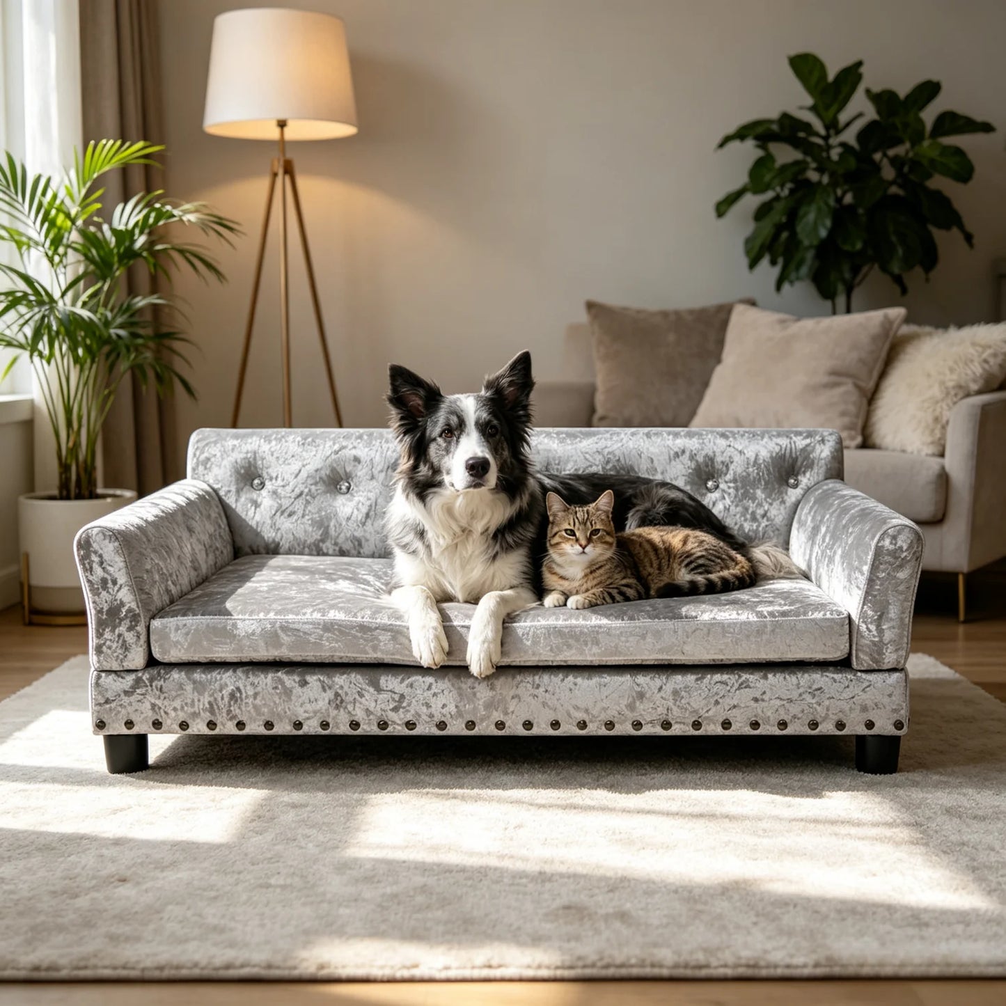 BINGOPAW Elevated Dog Sofa Bed With Cushion
