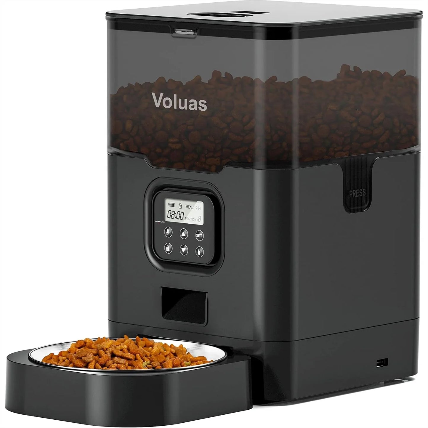 Automatic Cat Feeder With Timer For 4 Meals Per Day