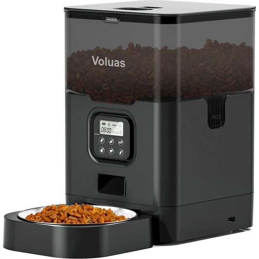Automatic Cat Feeder With Timer For 4 Meals Per Day