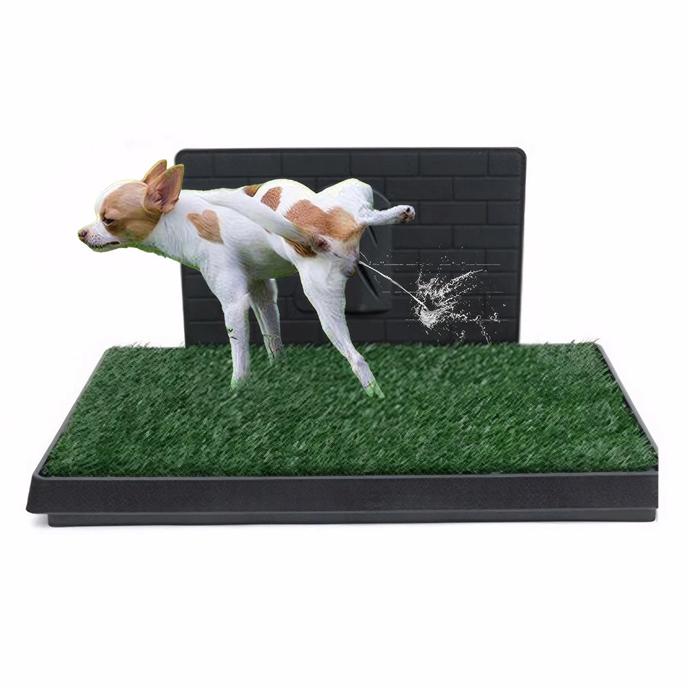 Shunmaii Indoor Puppy Grass Pad With Tray Reusable Potty
