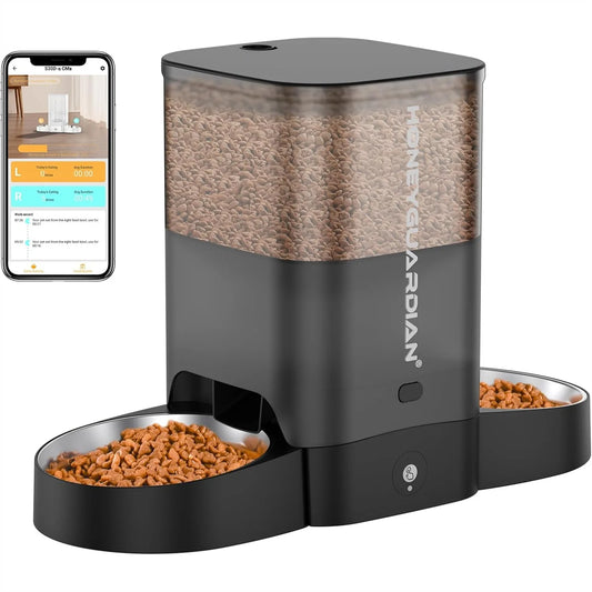 Smart Cat Feeder For Two Cats With WiFi App Control