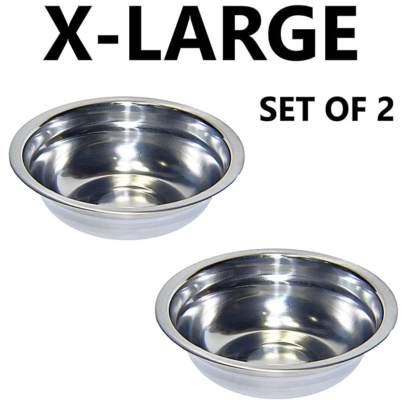 Stainless Steel Pet Bowls Set Of 2 Dishwasher Safe