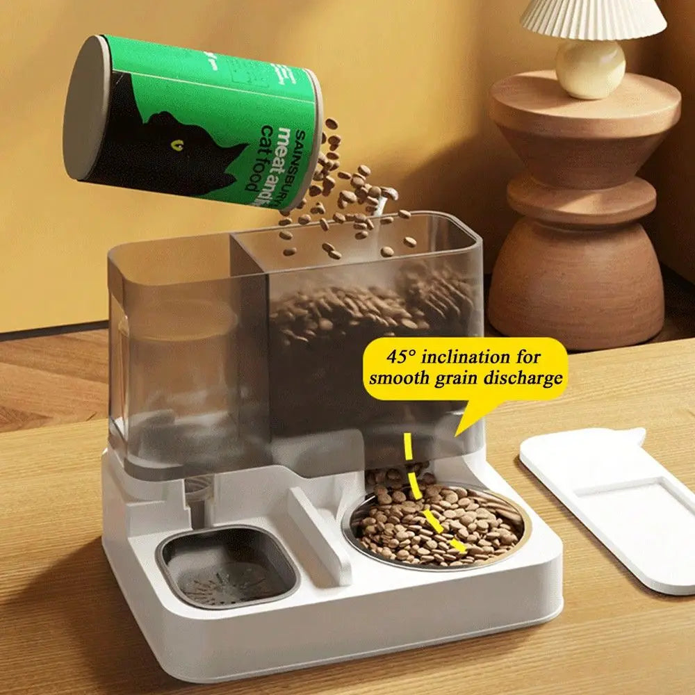 Cat Feeder And Water Dispenser Two In 1 Pet Waterer