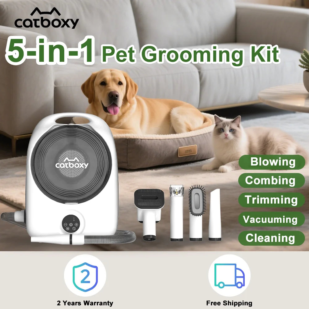 Professional Pet Grooming Vacuum Blower And Suction Kit