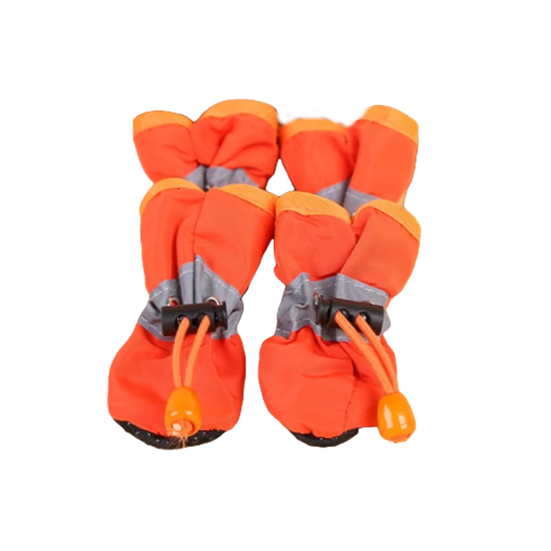 Waterproof Pet Shoes For Dogs And Cats 4-Piece Anti-Slip Boots