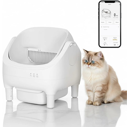 HiMISS App Controlled Self Cleaning Cat Litter Box With Odor Control