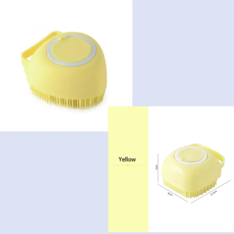 Multifunctional Soft Silicone Pet Bath Massage Brush For Dogs Cats