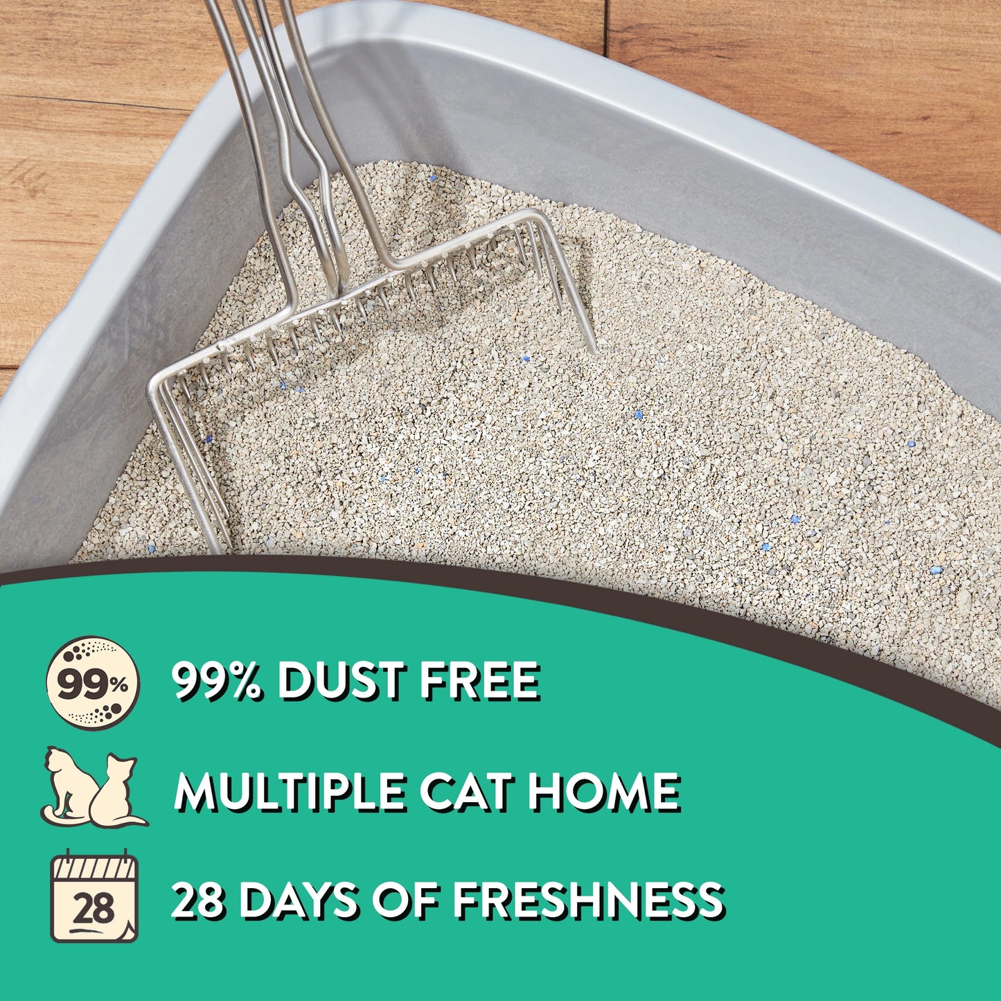Fresh Scent Clumping Clay Cat Litter 4 Pack For Odor Control