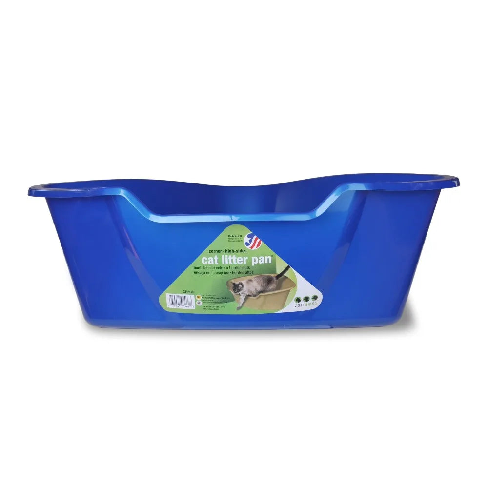 Extra Large High Sided Cat Litter Box With Corner Hood