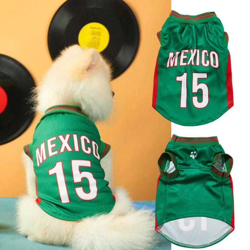 Mesh Breathable Dog Jersey Clothing For Dogs And Cats