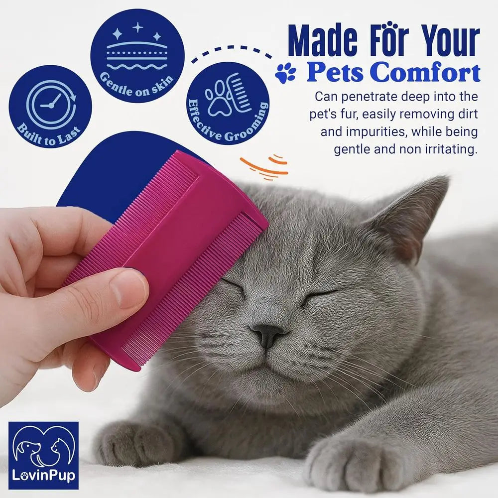Pet Lea Comb Dogs And Cats 3 Pack Gentle LineTooth