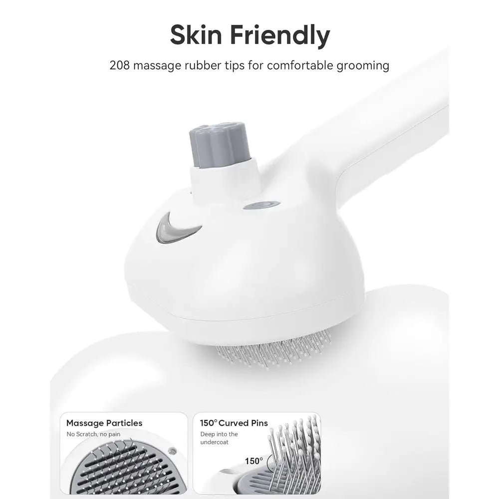 Pet Steam Brush Grooming Comb With Gentle Mist For Shedding