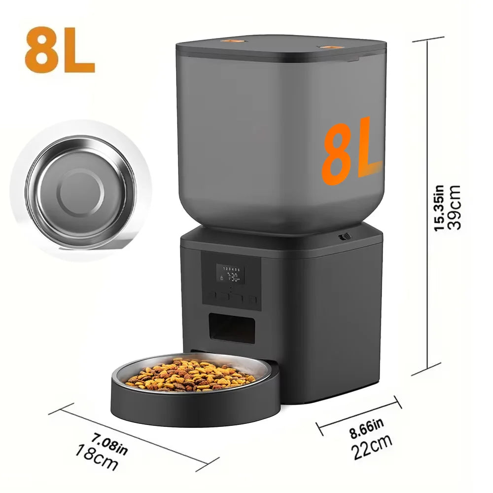 NITYERS Automatic Pet Feeder With Voice Recorder And Timed Feeding