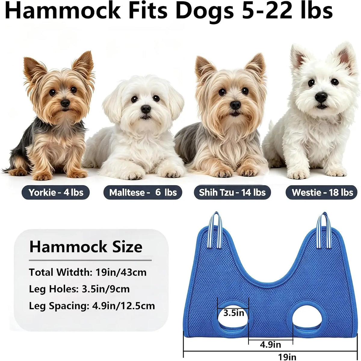 Adjustable Pet Grooming Hammock With Table Clamp Stand