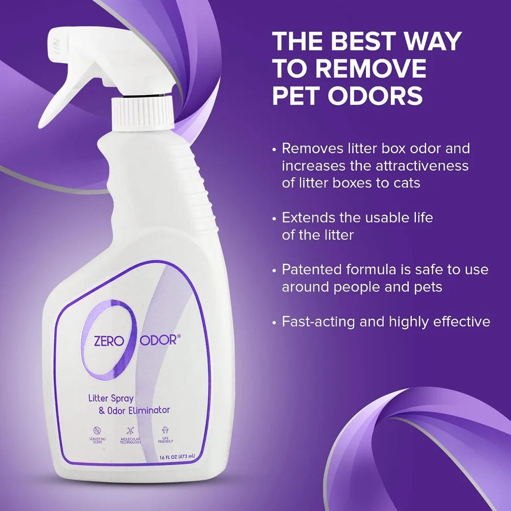 Pet Safe Cat Litter Odor Eliminator Using Patented Molecular Technology