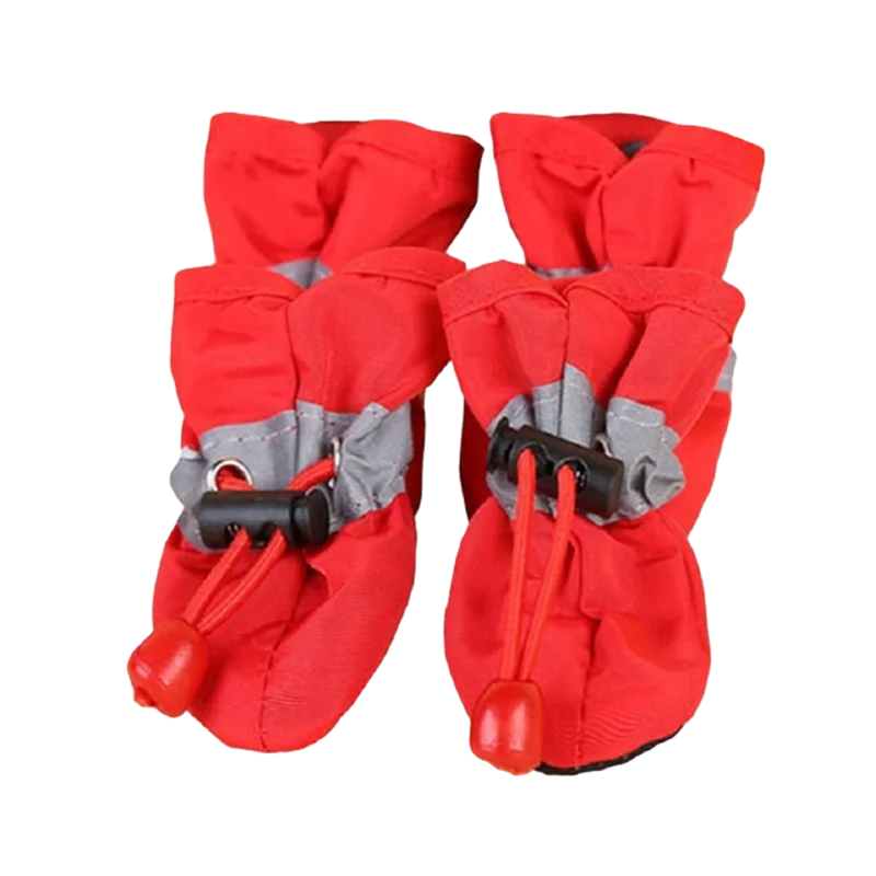 Waterproof Pet Shoes For Dogs And Cats 4-Piece Anti-Slip Boots