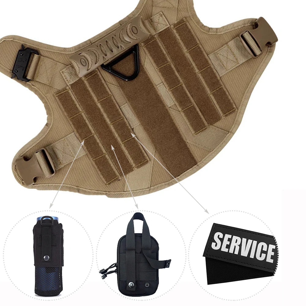 Nylon Dog Harness And Leash Set For German Shepherd Malinois Training