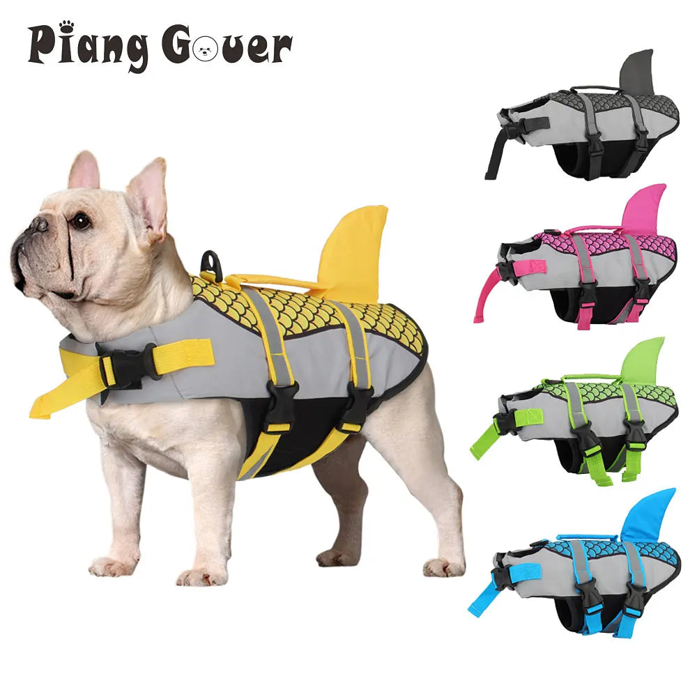 Dog Life Jacket Vest Harness For Swimming Summer Pet Swimwear