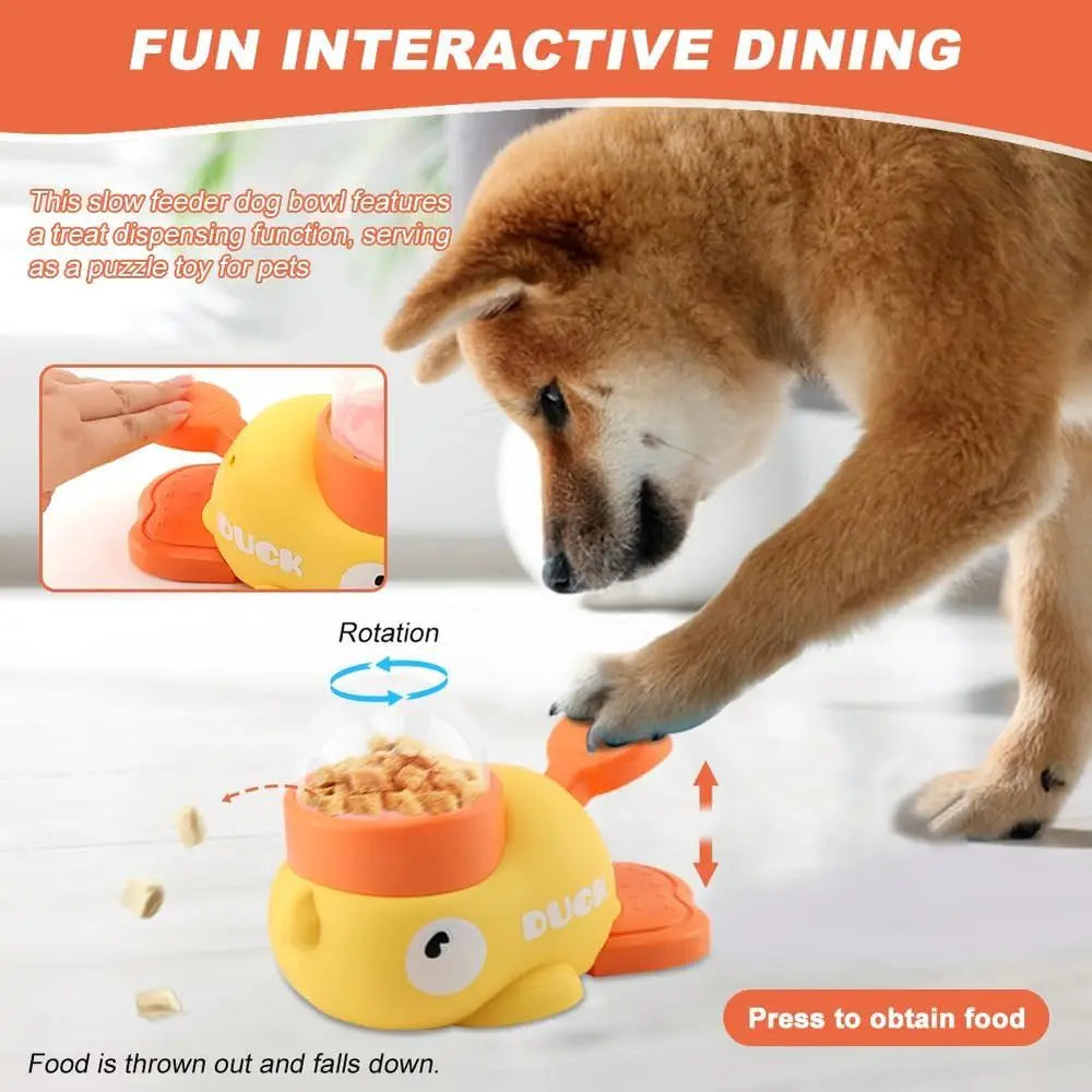 Interactive Slow Feeder Puzzle Toy For Dogs Enrichment Bowl