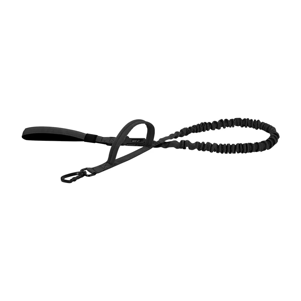 Military Style Tactical Dog Leash With Adjustable Elastic Rope
