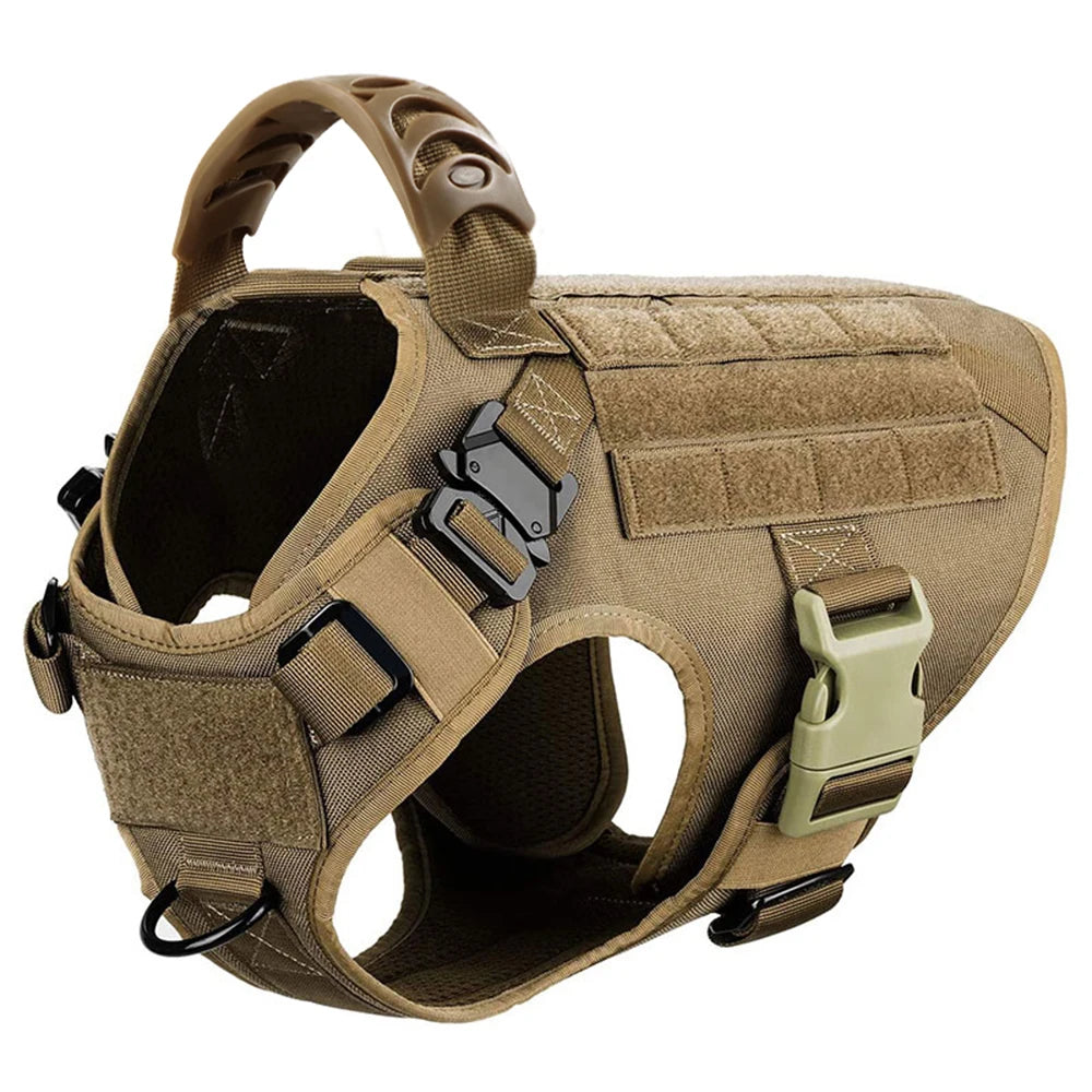 Nylon Dog Harness And Leash Set For German Shepherd Malinois Training