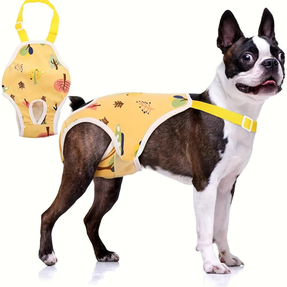 Adjustable Dog Underwear and Safety Trousers for French Bulldog