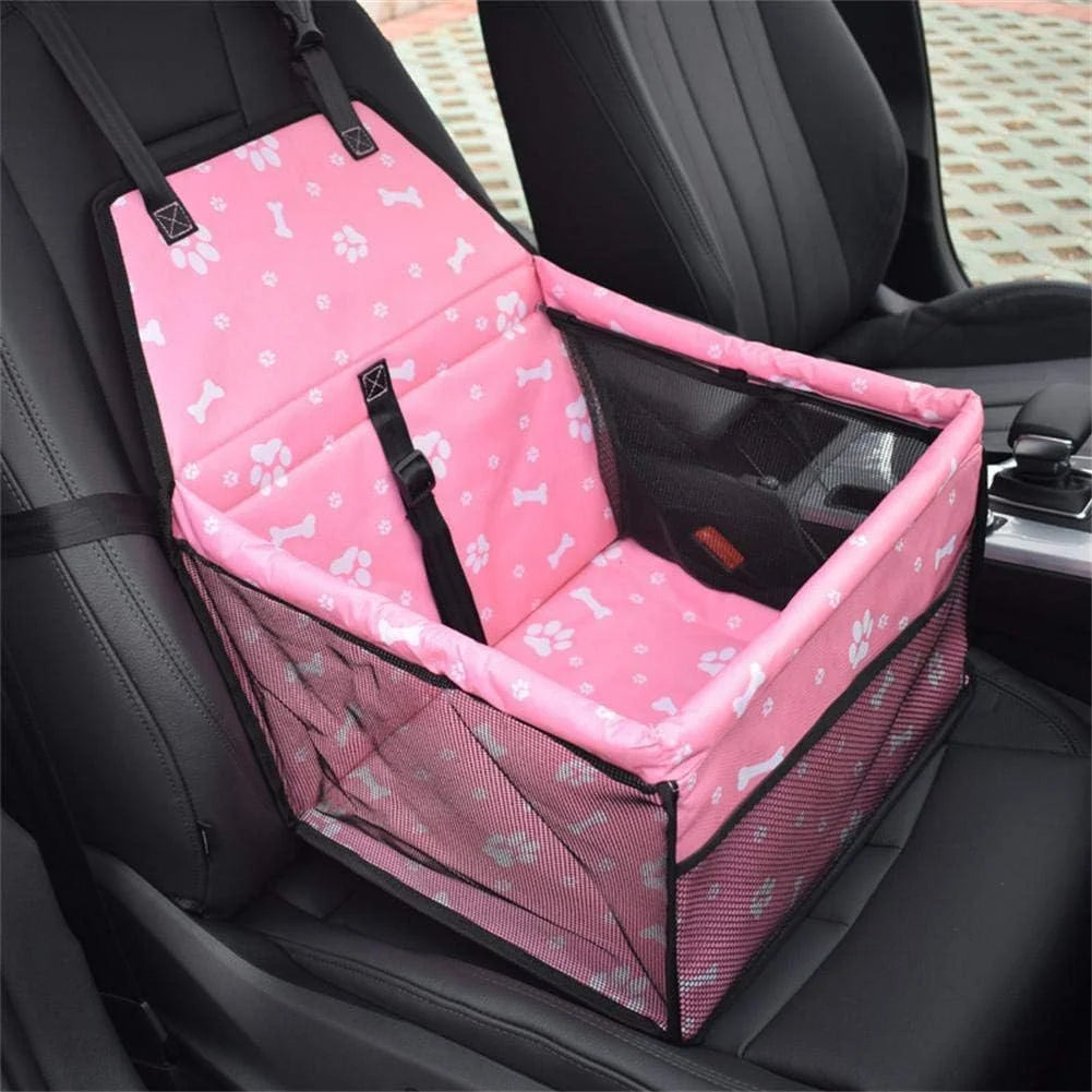 Waterproof Pet Car Seat For Small Dogs Cats Oxford Booster With Seatbelt