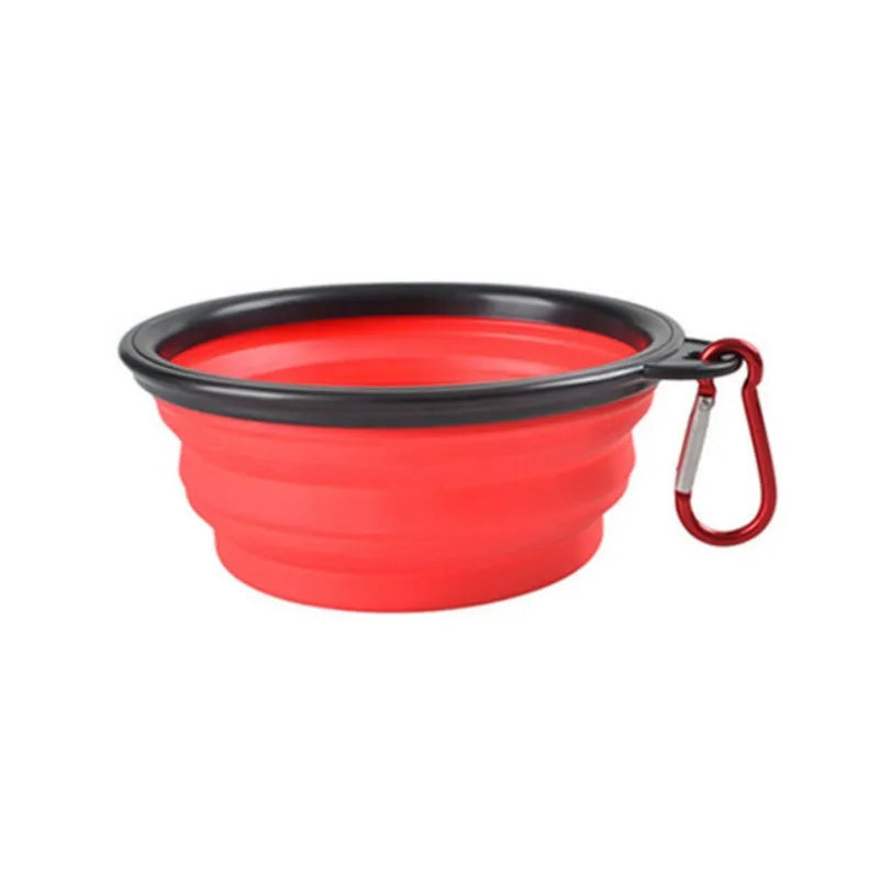 Portable Collapsible Pet Bowl For Cats And Dogs TPR Silicone