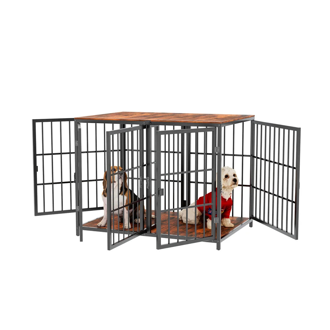 Bingopaw Heavy Duty Wooden Dog Crate Furniture Side Table