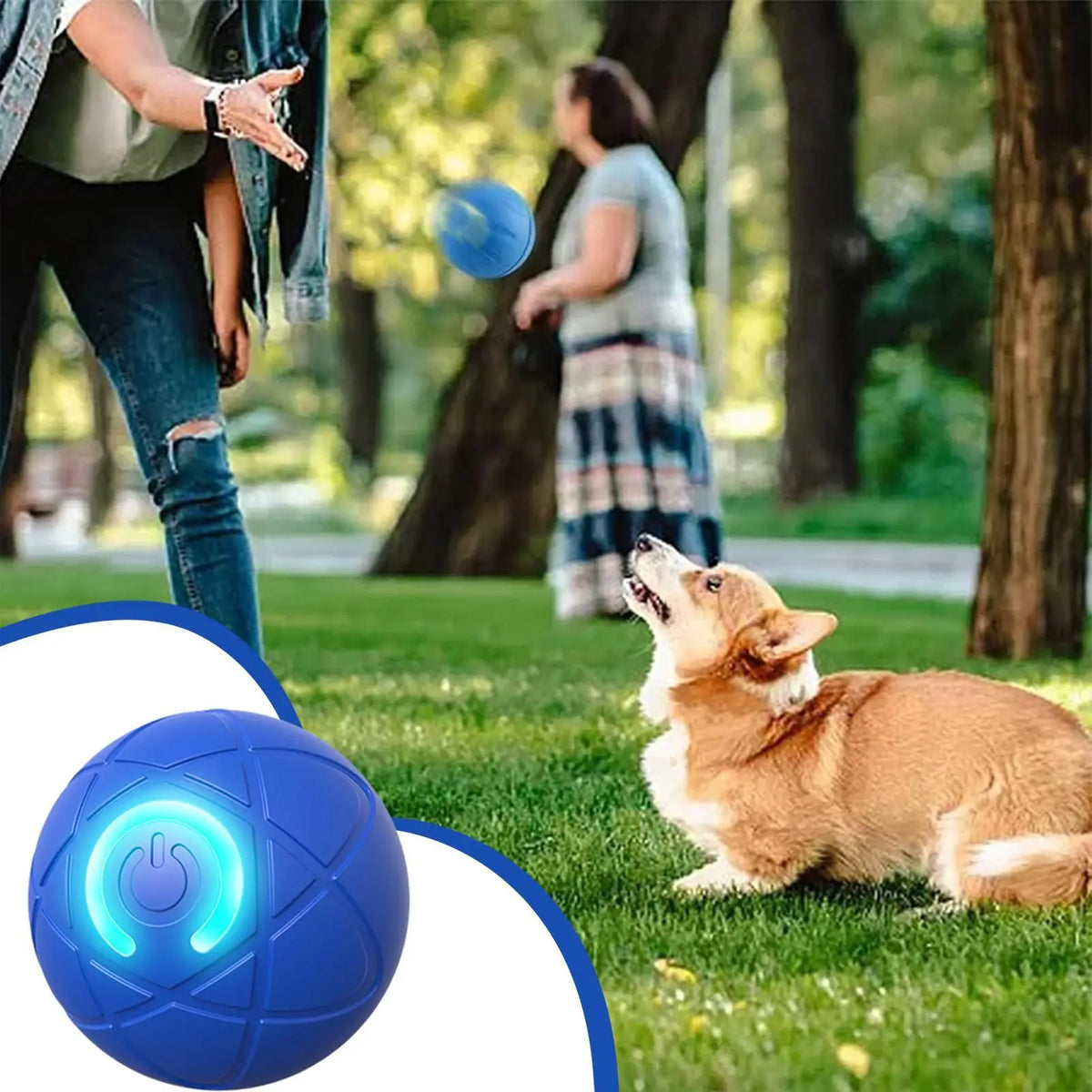 Interactive Dog Toy For Aggressive Chewers With Automatic Rolling Design