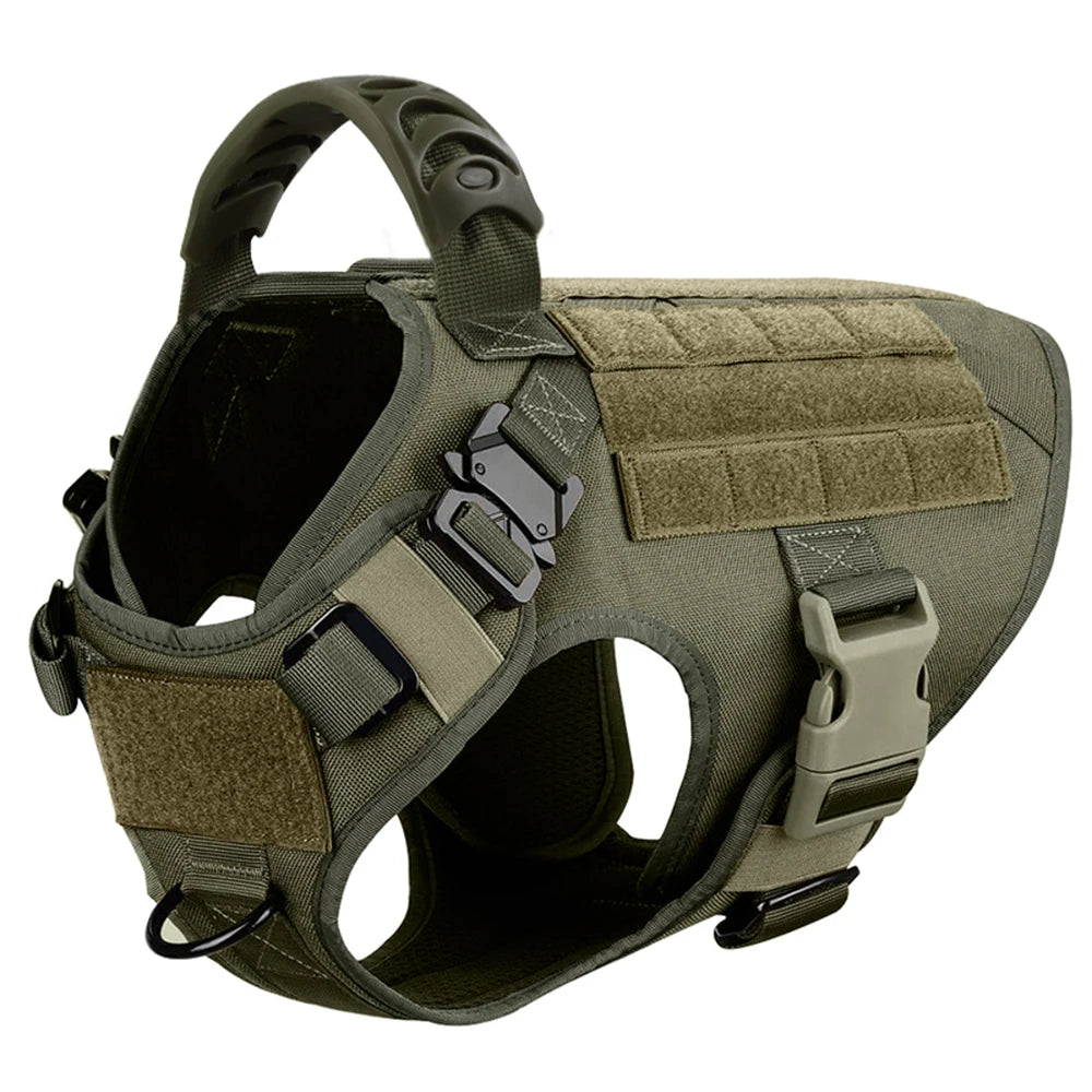 Nylon Dog Harness And Leash Set For German Shepherd Malinois Training