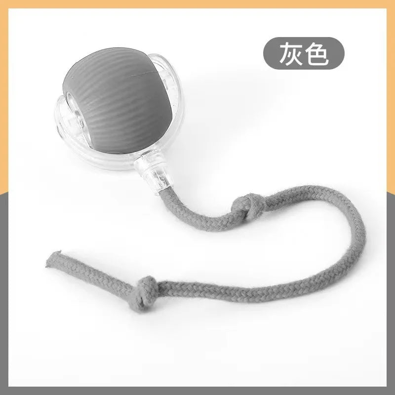Interactive LED Cat Toy Ball With Adjustable Speed Rope Tail