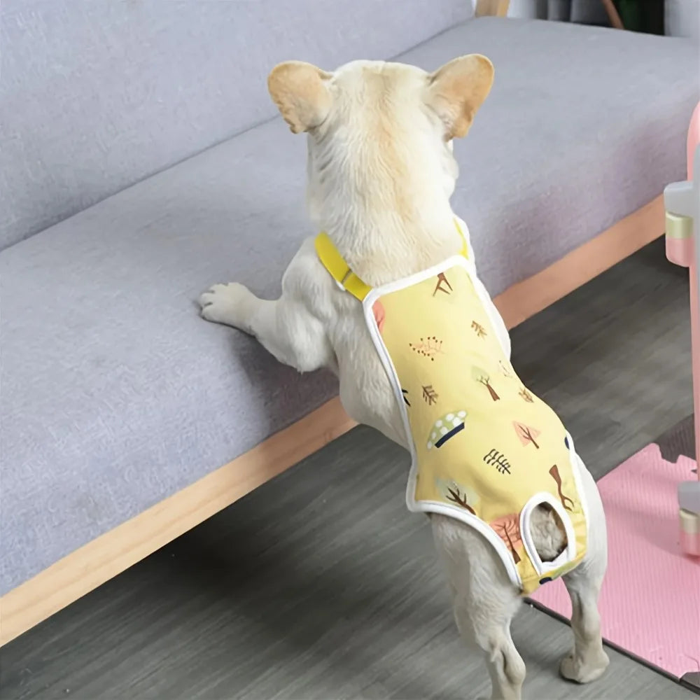 Adjustable Dog Underwear and Safety Trousers for French Bulldog