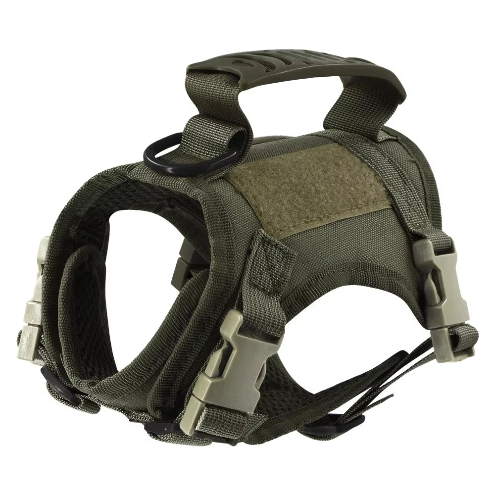 Tactical Cat Harness And Leash Set With Handle For Pets