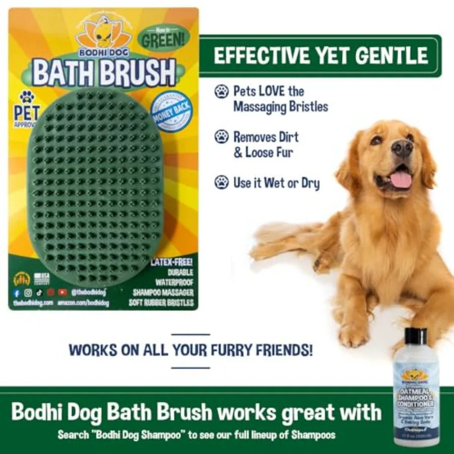 Stainless Steel Pet Shampoo Brush For Dogs And Cats