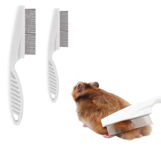 Rounded Teeth Grooming Comb For Small Pets Two Pack