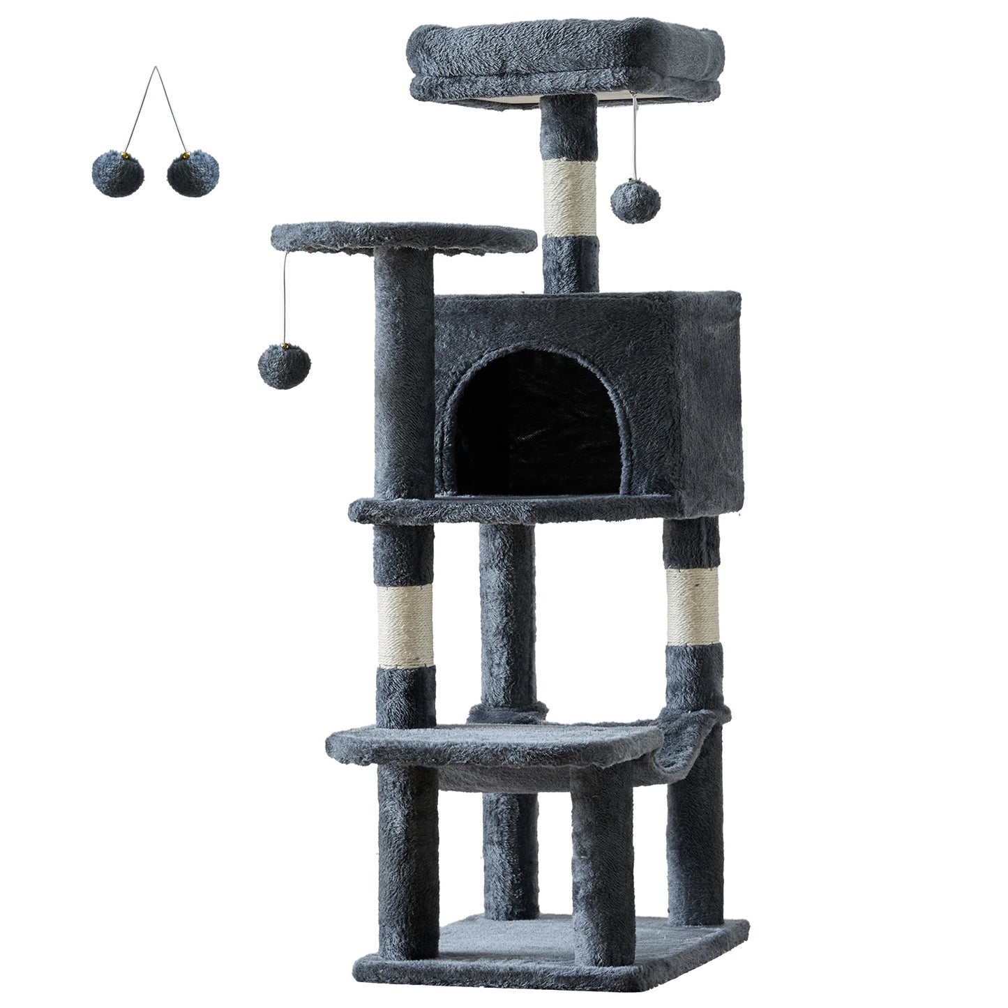 JHK 44In Cat Tree Multi Cat Climbing Tower Indoor Cats
