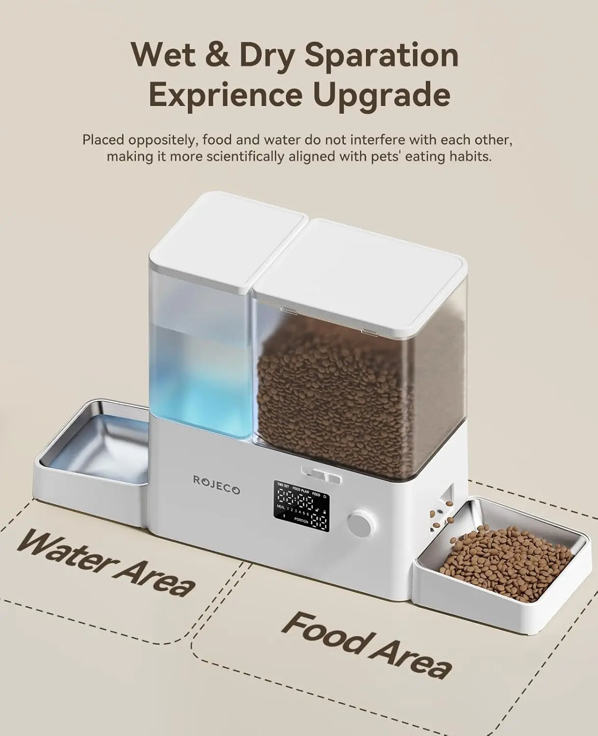 2-In-1 Automatic Cat Feeder And Water Dispenser, 8.5L Capacity