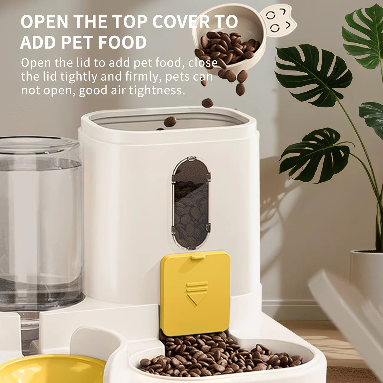 2 In 1 Premium Water Dispenser Feeder Bowl For Pets