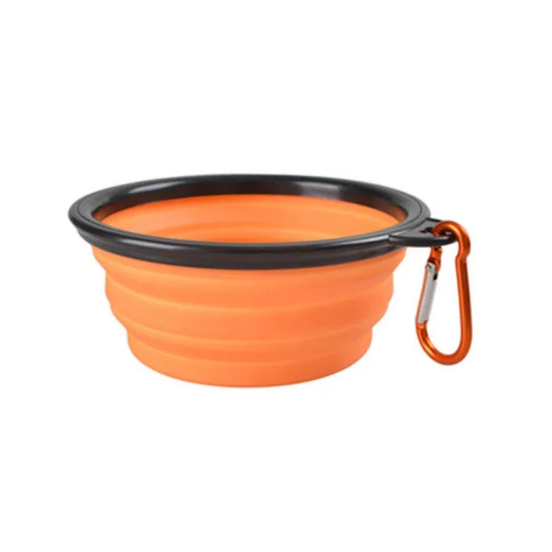 Portable Collapsible Pet Bowl For Cats And Dogs TPR Silicone