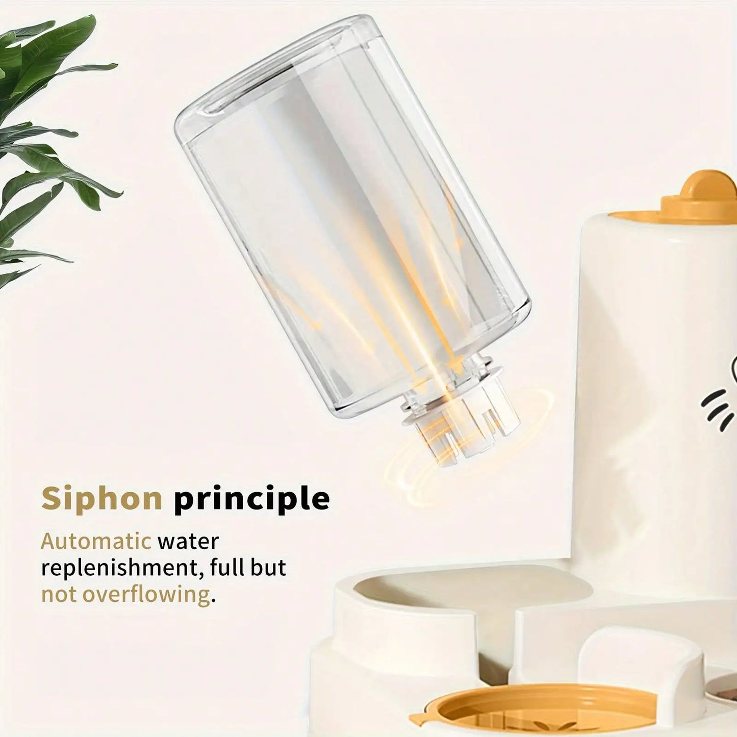 2-In-1 Cat Food And Water Dispenser All-In-One Auto Feeder
