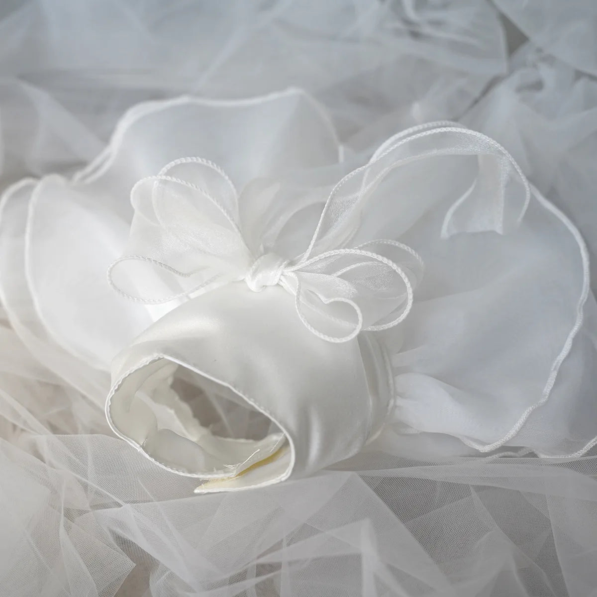 White Satin Dog Wedding Dress For Yorkies Chihuahua