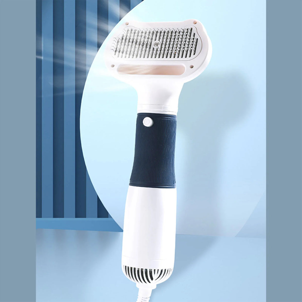 Pet Hair Dryer With Slicker Brush For Cat Grooming